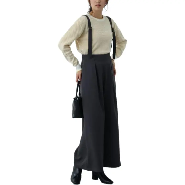 Beams Overalls Women's Charcoal-3