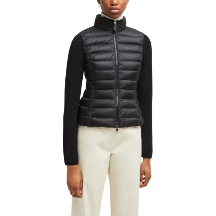 Moncler Logo Patch Padded Zip Up Cardigan-3