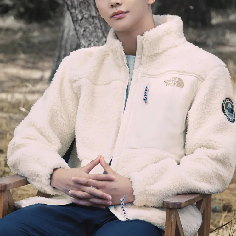 THE NORTH FACE Velvet feel Coat Unisex Milk White-3