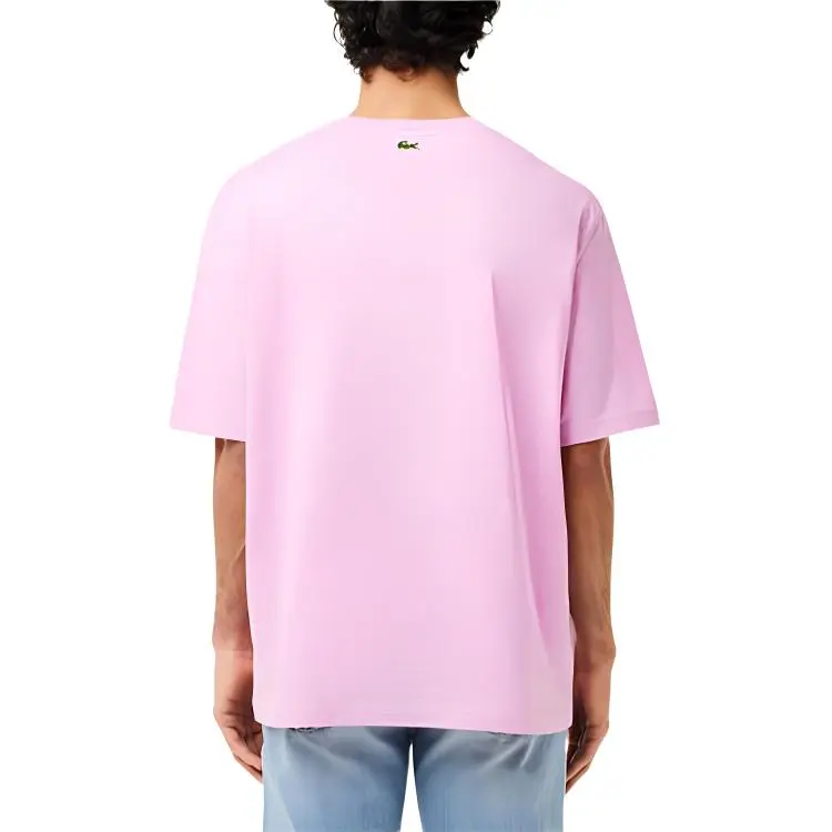 LACOSTE Regular T-Shirt Men's Pink-3