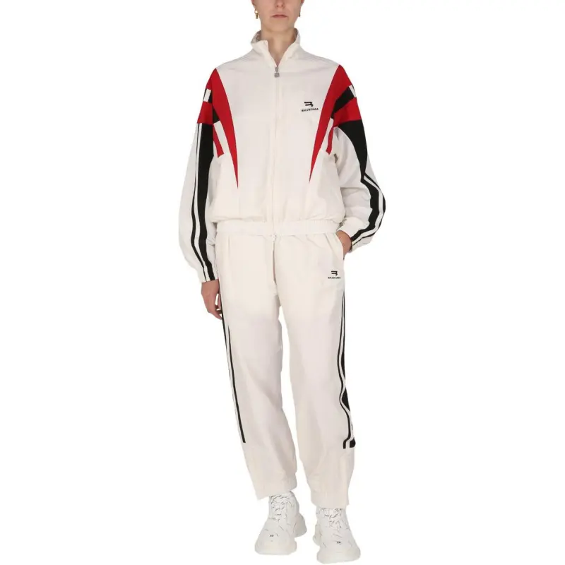 Balenciaga SS22 Knitted Sports Pants Women's White-3