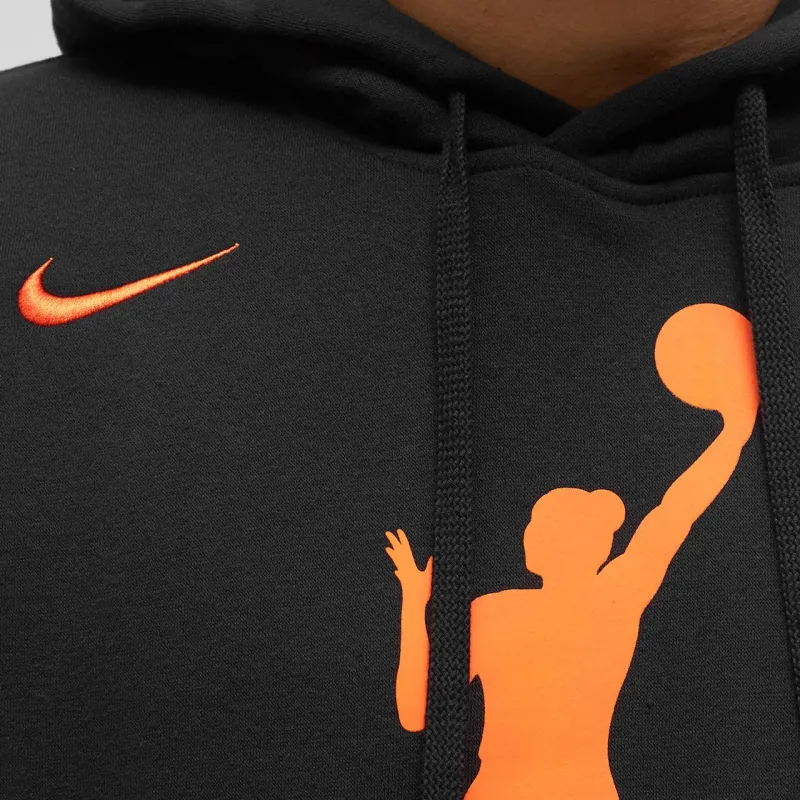 Nike X NBA Sweatshirt Men's Black/Bright Orange-2