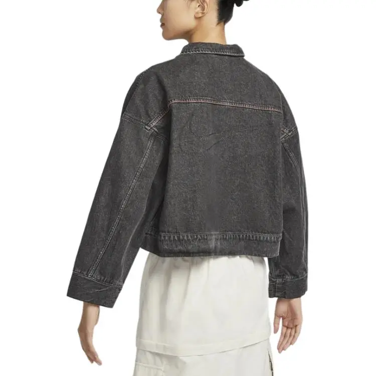 Nike Denim Jacket Women's Black-3