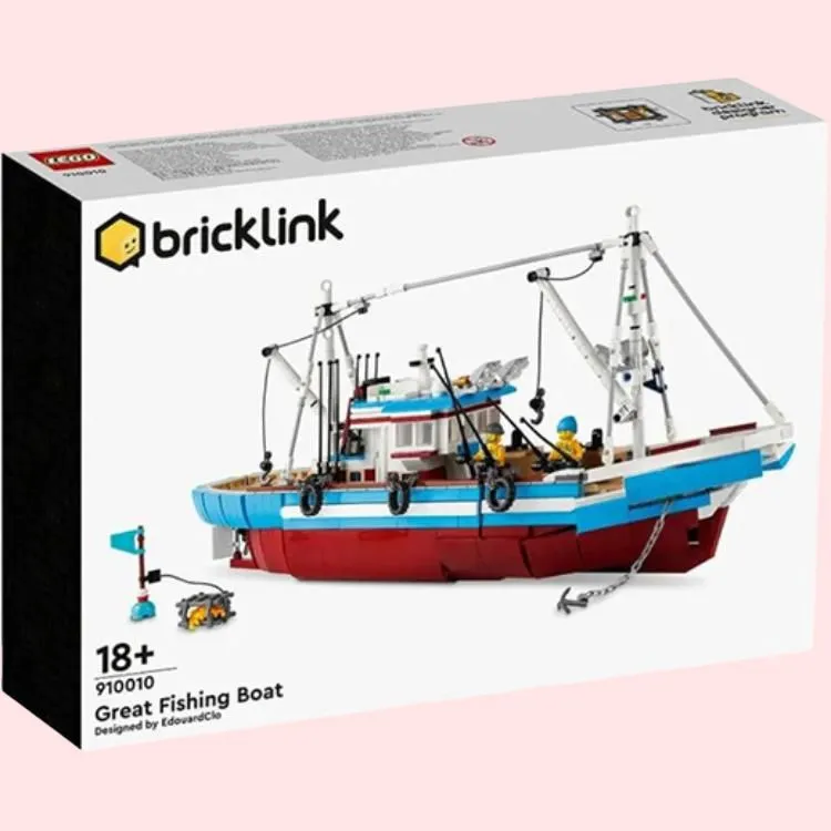 LEGO Bricklink Large Fishing Boat Building Blocks 1609pcs 910010-2