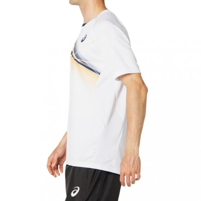 Asics T Shirts Men White-2