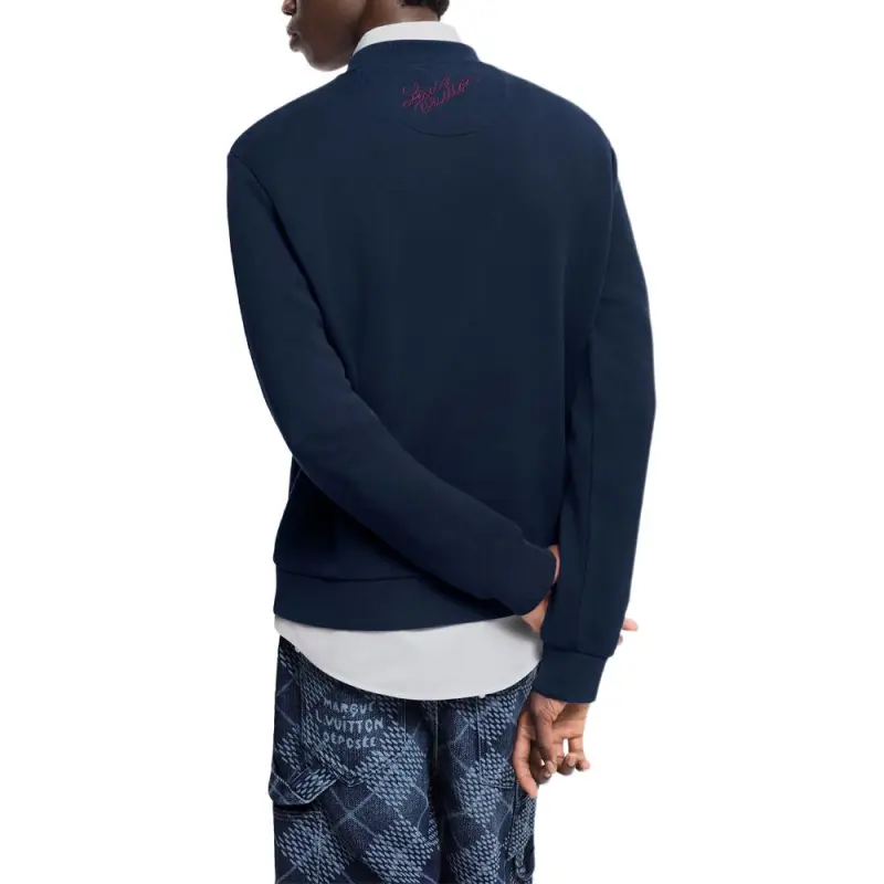 LOUIS VUITTON Embroidered Cotton Crewneck-4