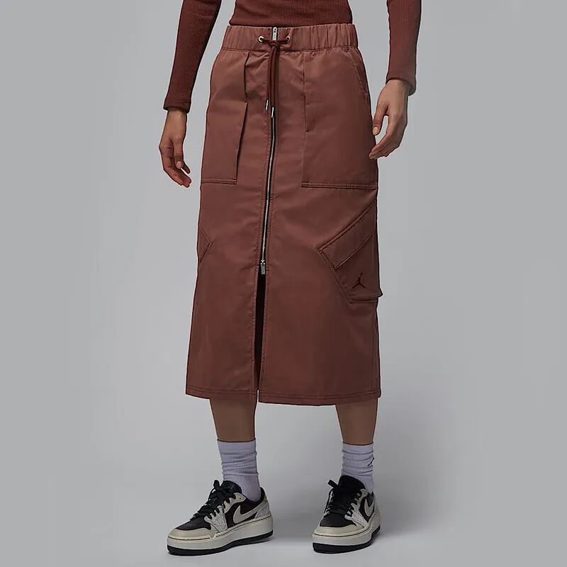 Jordan CHICAGO Casual Long Skirts Women's Brown-2