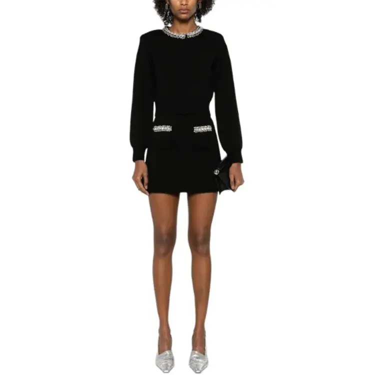 Self portrait Embellished Cardigan-4