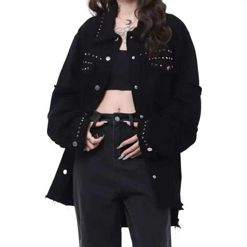 MGXEK Denim Jacket Unisex Black-3