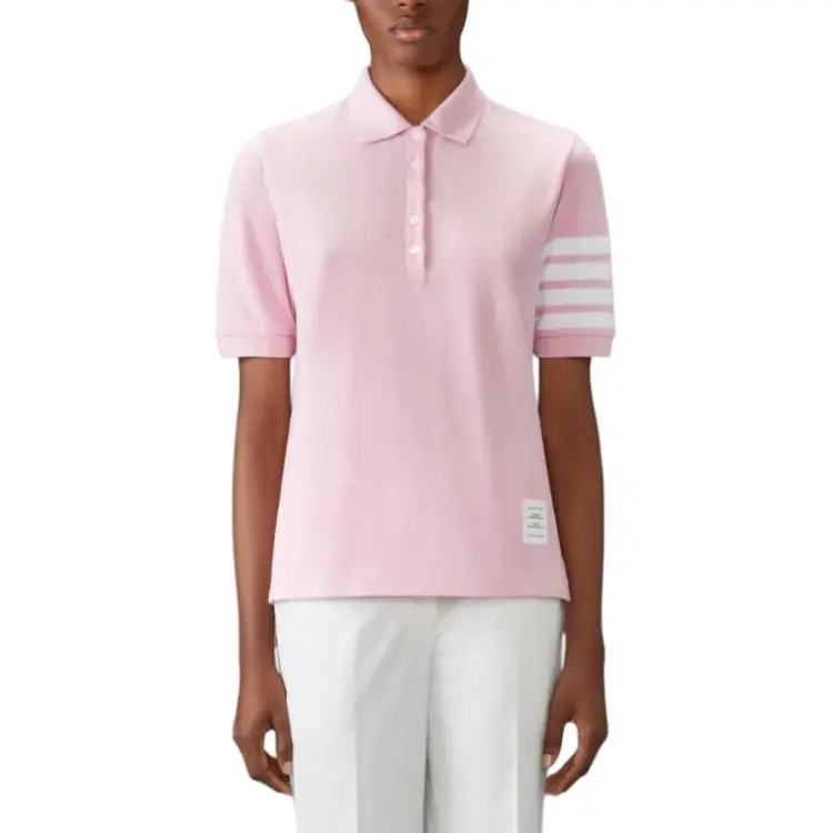 THOM BROWNE 4 Bar Piqué weave Polo Shirt-2