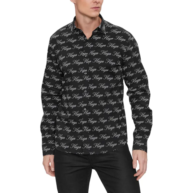 HUGO BOSS SS24 Shirt Men's Black-2