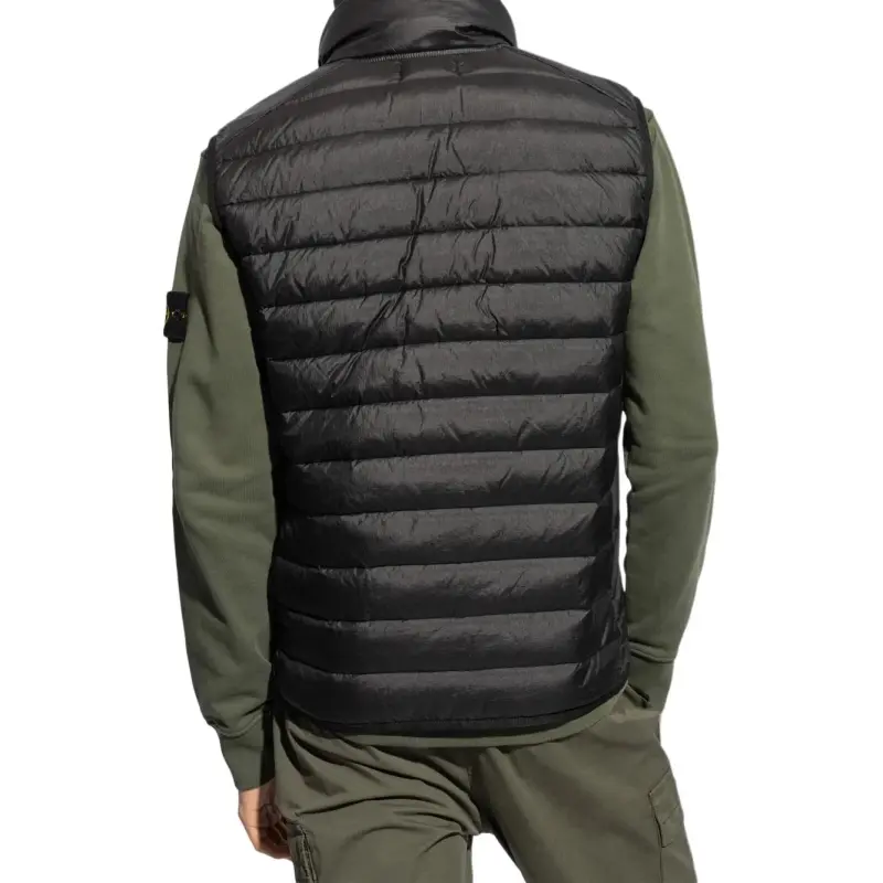 STONE ISLAND Compass Patch High Neck Padded Gilet-4