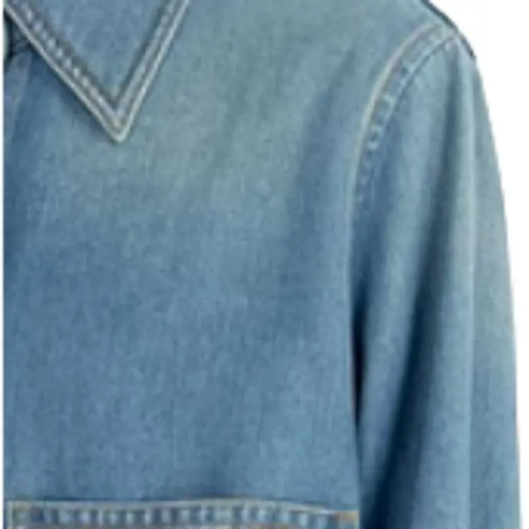 III VIVINIKO Denim Jacket Women's Medium Blue-3