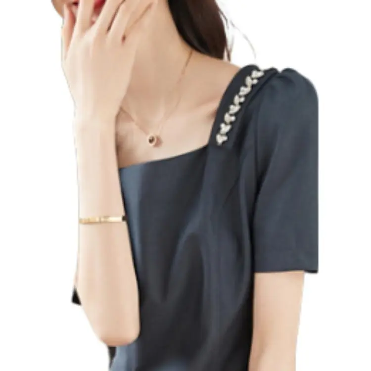 Mo Han Yi Mei Short Sleeved Dresses Women's Gray-3