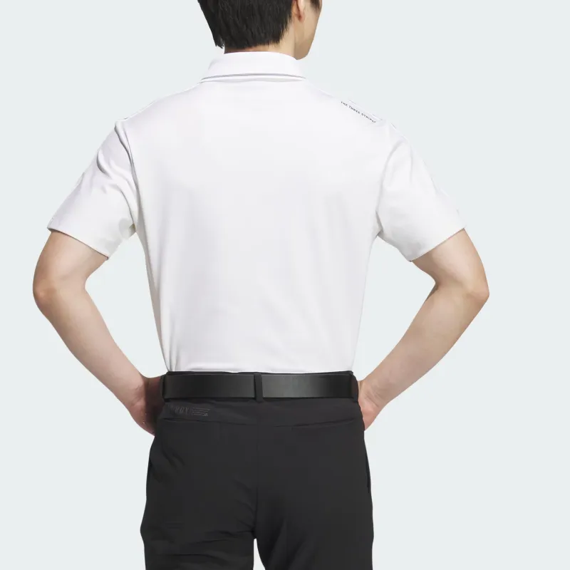 Adidas 3 STRIPES AEROREADY POLO SHIRT Polo Shirt Men's White-3