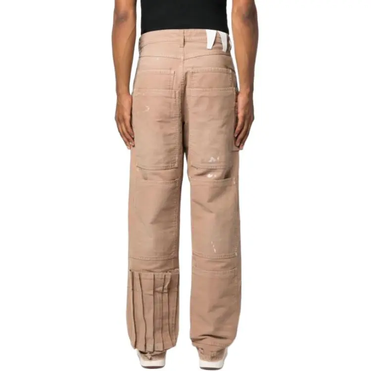 DARKPARK Paint splatter Patch Pocket Jeans-3