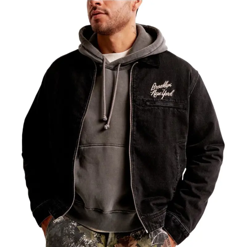 Abercrombie＆Fitch Jackets Men Black-3