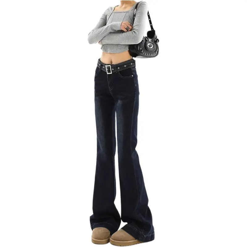Concubine Zhu Jeans Women's Dark Blue-2