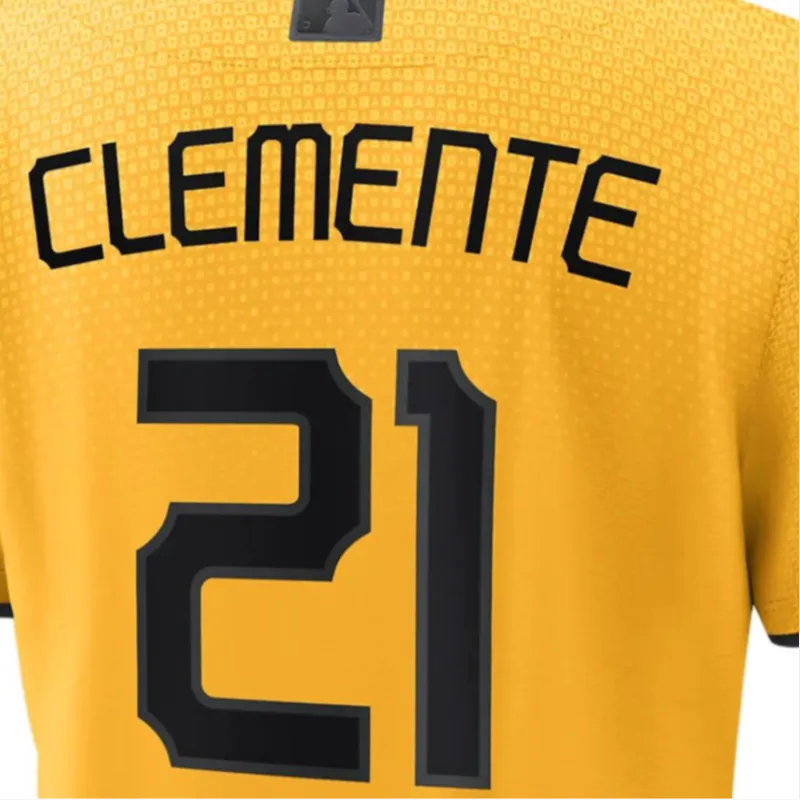 Nike Mlb Pittsburgh Pirates City Connect Roberto Clemente Women's Replica Baseball Jersey-3