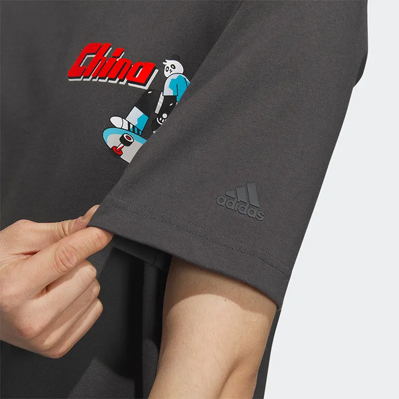 Adidas T Shirts Men Gray-3