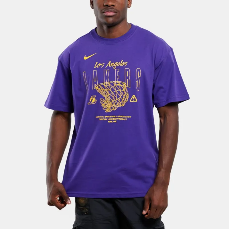 Nike Los Angeles Lakers Courtside Max90 Men's Nike Nba T Shirt-2