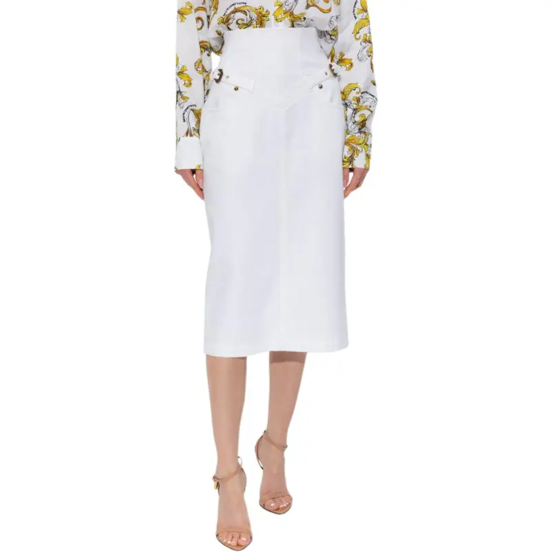 VERSACE JEANS COUTURE Belted Pencil Skirt-2
