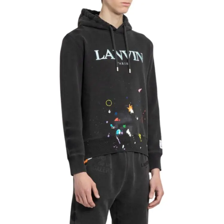 Lanvin Sweatshirts Men Black-3