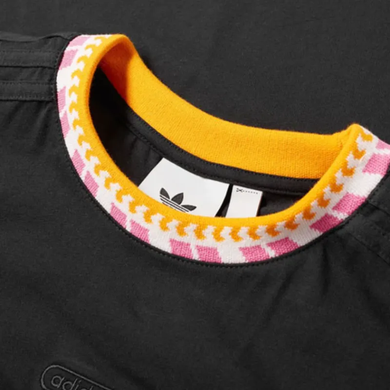 Adidas Originals RIB DETAIL SS T T Shirts Men Black-4