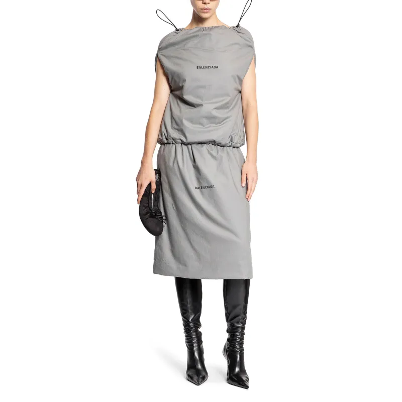 Balenciaga Drawstring Shoe Bag Skirt-3