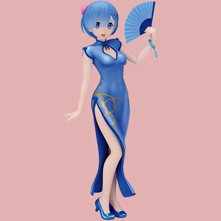 SEGA Rem Sega Re Zero Starting Life In Another World Re 0 Rem Cheongsam Wf Limited Pearl Glow Color Bonus Gifts-3