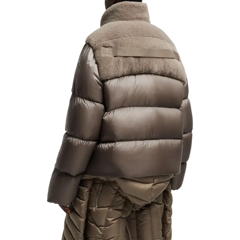 MONCLER GENIUS x RICK OWENS RICK OWENS Co brand FW24 Down Jacket Unisex Taupe-2