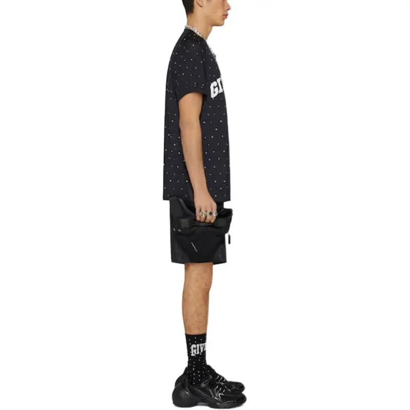 Givenchy Mesh With Studs College Baseball Jersey-3
