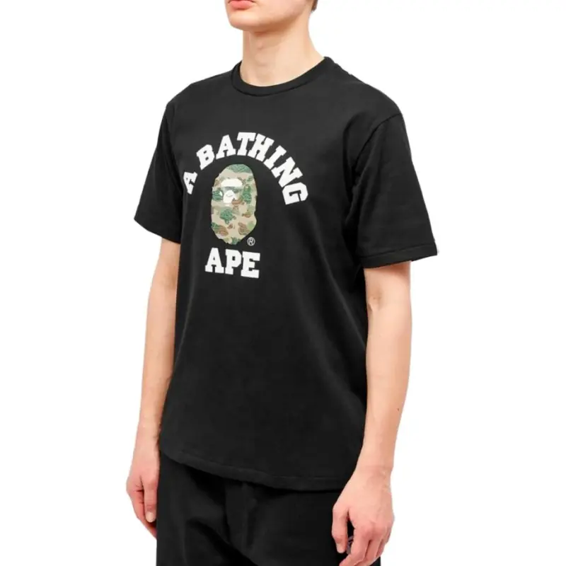 Bape Splinter Camo College Tee-1
