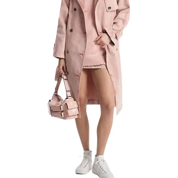 MICHAEL KORS Garment-Dyed Denim Trench Coat-3