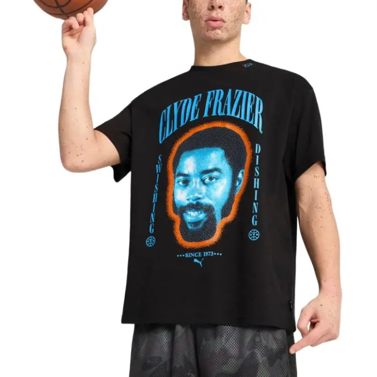 PUMA ClydeForever T Shirt Men's Black-2