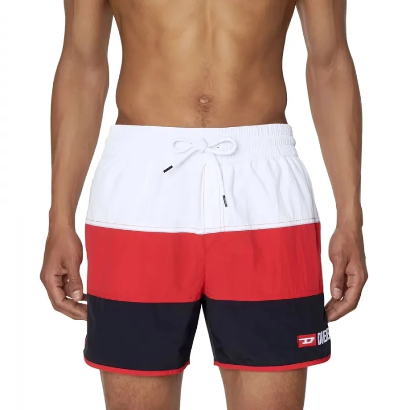 DIESEL Casual Shorts Men's White Red-1