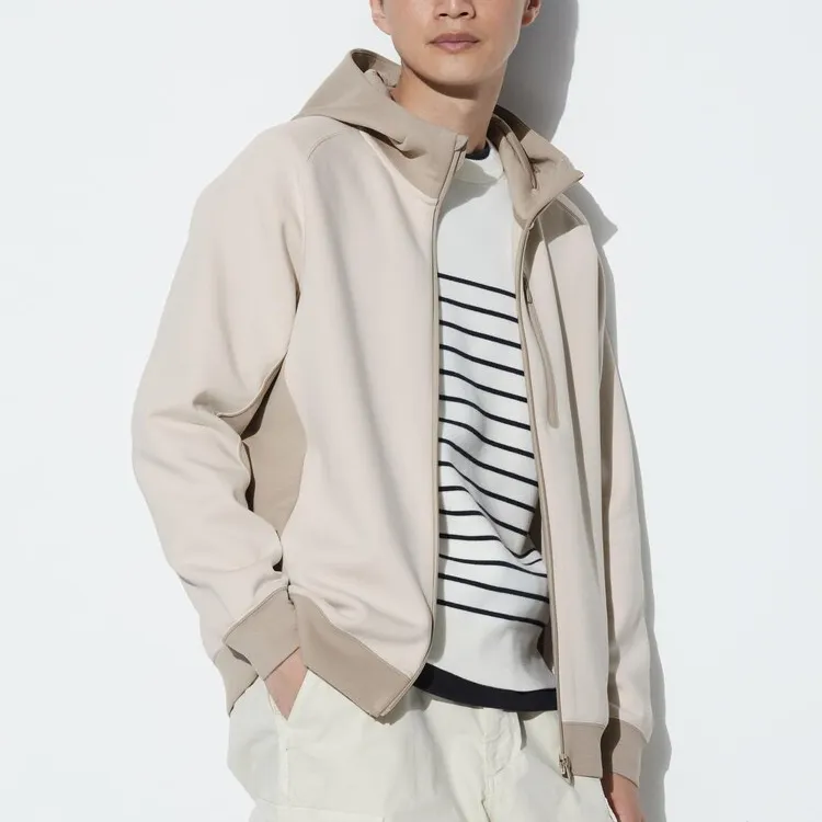 UNIQLO Sweatshirt Unisex Light Beige-2