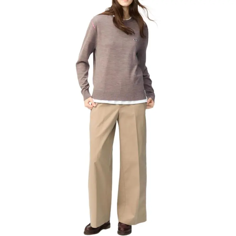Anya Hindmarch X UNIQLO Anya Hindmarch Co brand Sweaters Women's Coffee-2