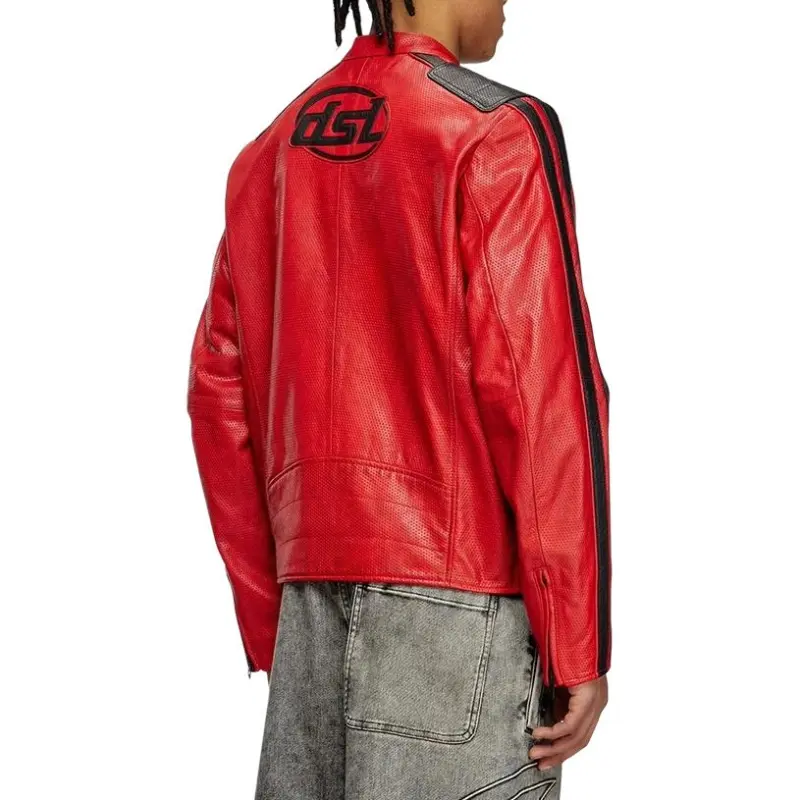 DIESEL Pop Leather Jacket-4