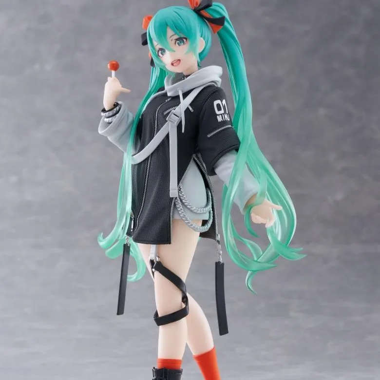TAITO Hatsune Miku Fashion Figure Punk Bonus Gifts-2