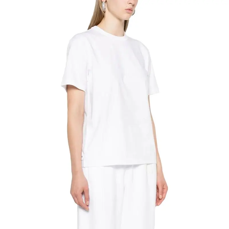 Alexander Wang Essential Jersey Puff Logo Short Sleeve Tee White-3