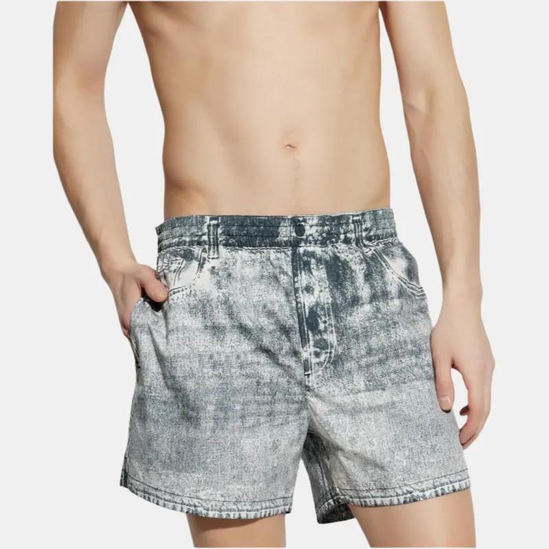 DIESEL Ken 37 Dnm Mid Length Swim Shorts-1