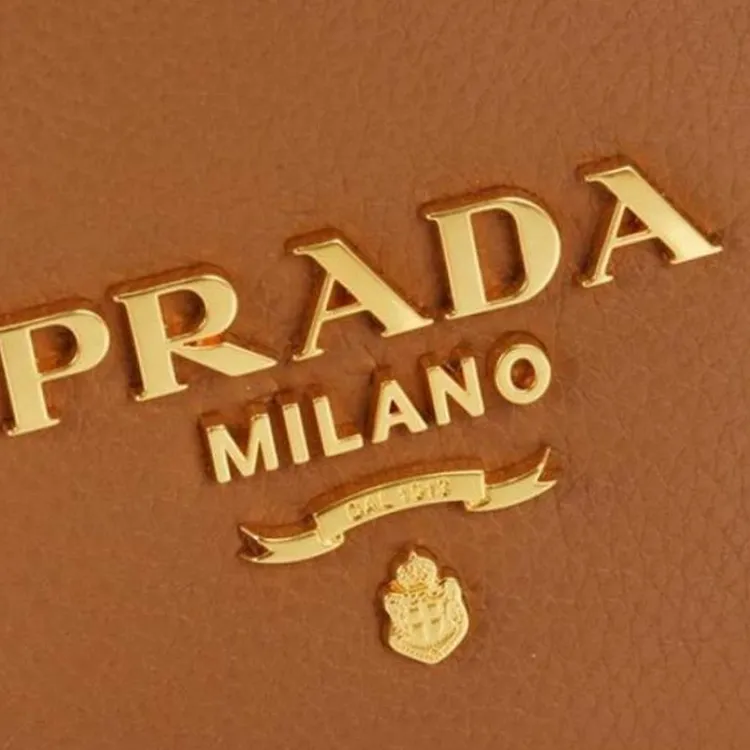 PRADA Leather Bucket Bag, Shoulder Bag, Crossbody Bag, Handbag Women's Brown-7