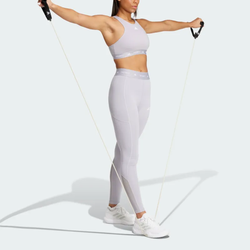 Adidas Free Shipping With AdiClub Techfit Medium-Support High-Neck Bra-2