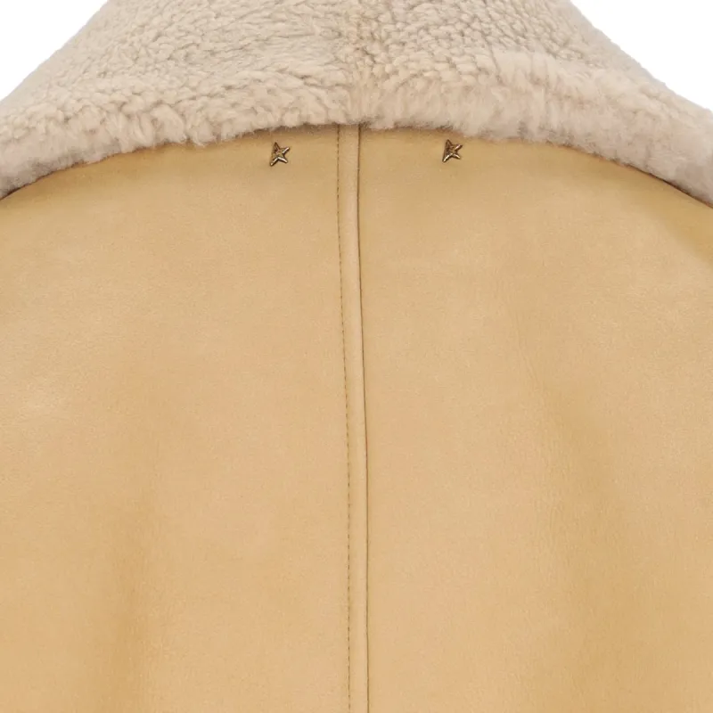 Golden Goose Single Breasted Shearling Jacket-5