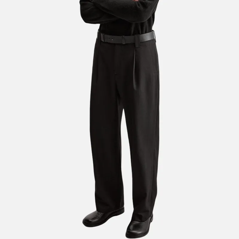 ZARA Casual Pants Men Black-2