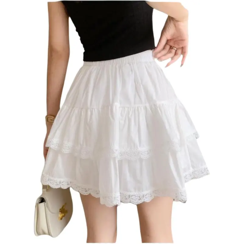 Dior Beauty Casual Short Skirts Women's White-1