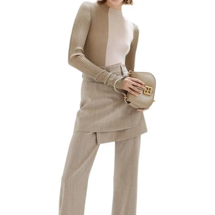 FENDI Colour block Silk blend Jumper-3