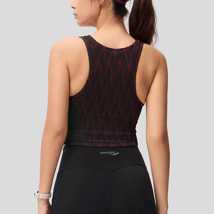 Saucony Tank Top Women's Dazzling Color Wave Stripe Set-3