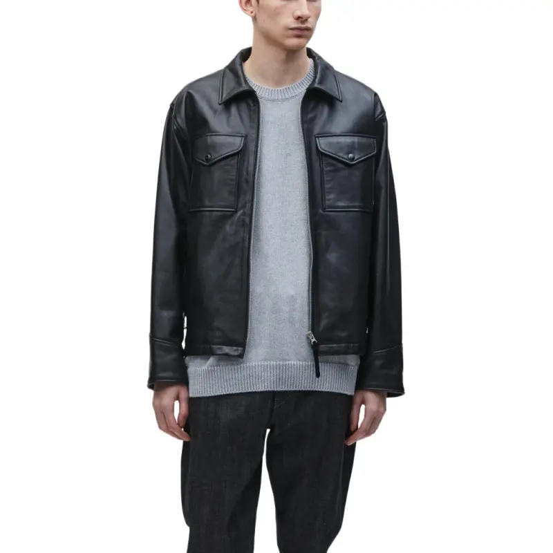 NEIGHBORHOOD Leather Jacket-1